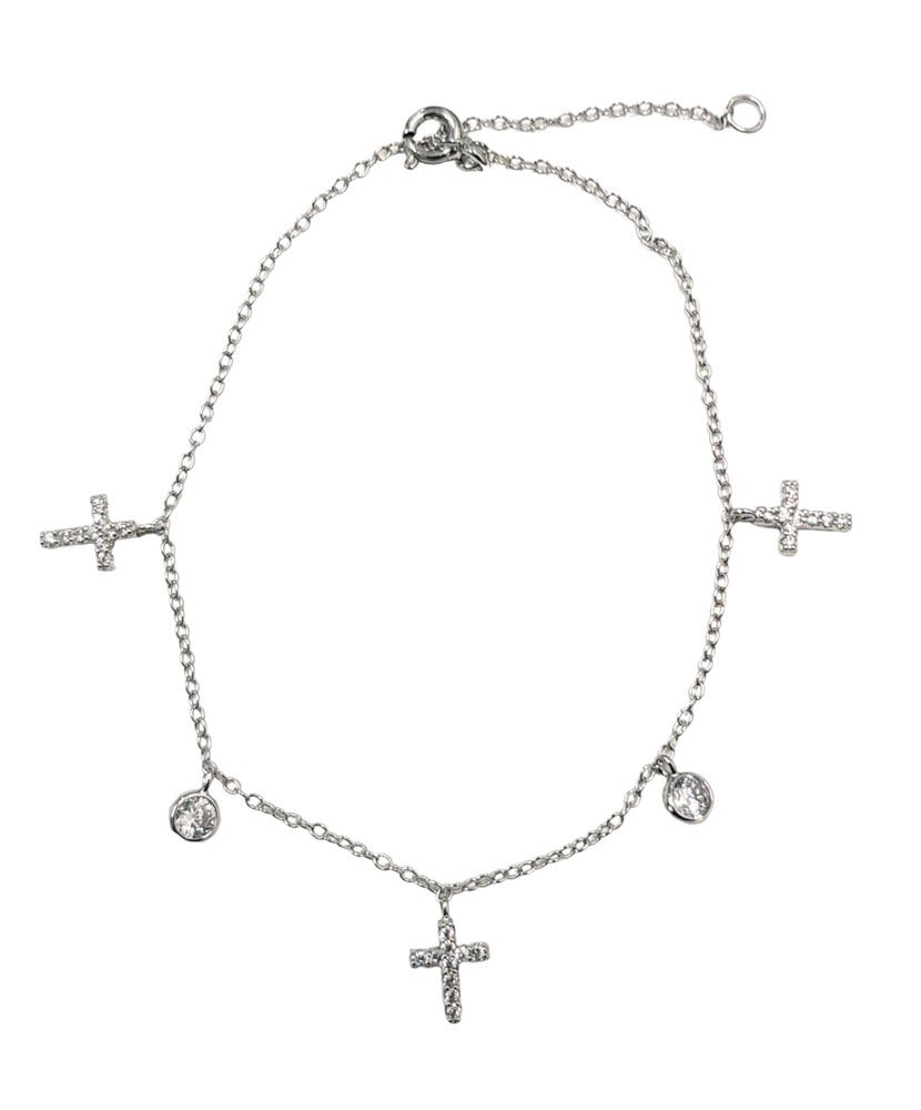 Brazalete con Cruces. Plata 925.