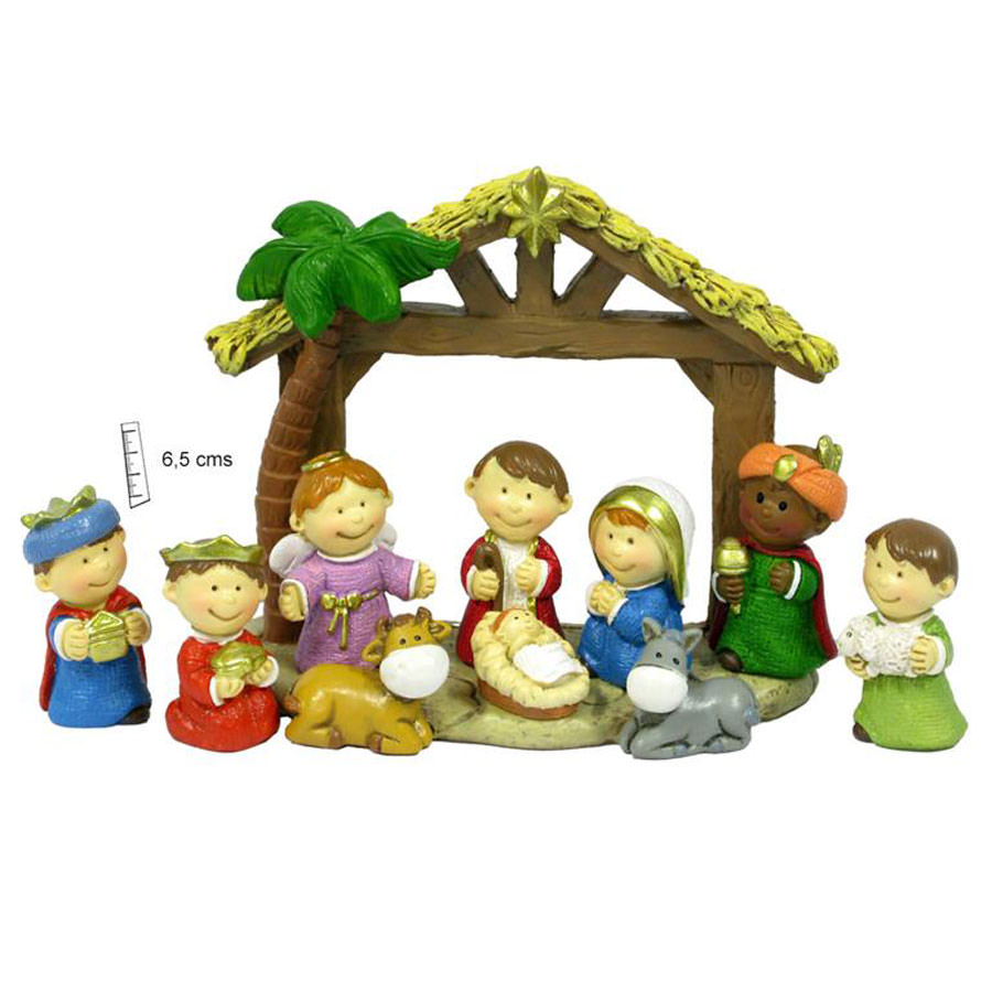 Children’s nativity, 8 pieces