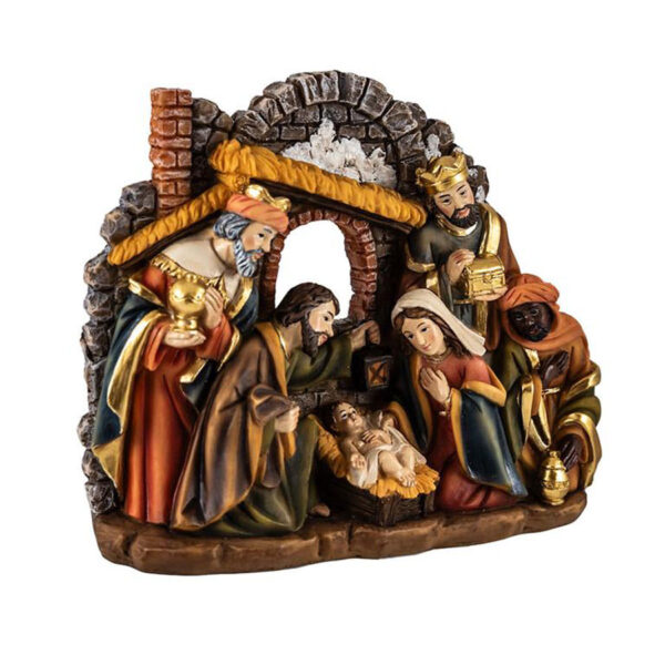 Nativity with three wise men and Nativity scene