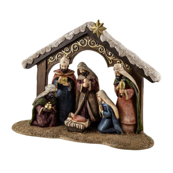 Nativity with three wise men and Nativity scene