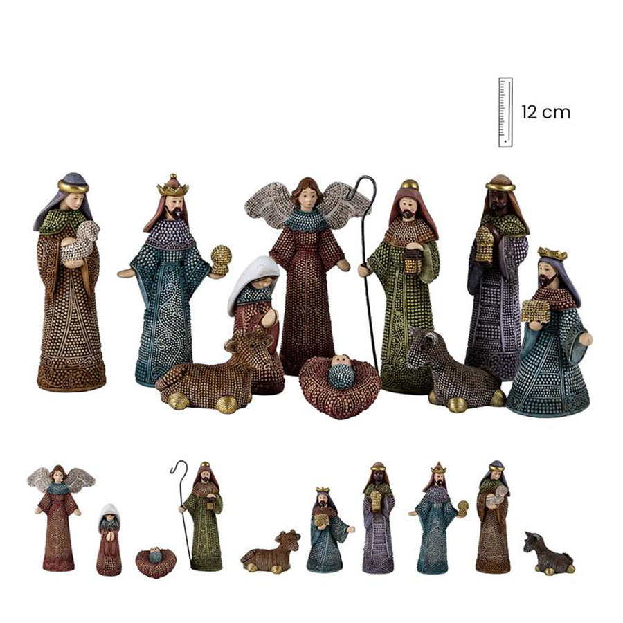 Nativity 10 pieces. 12 cm