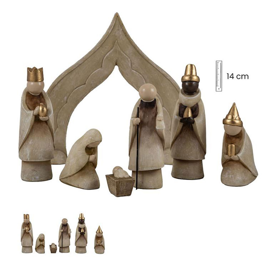 Nativity 6 pieces. 14 cm