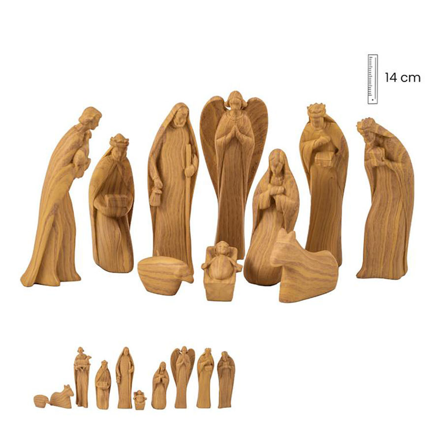 Nativity 10 pieces. 14 cm