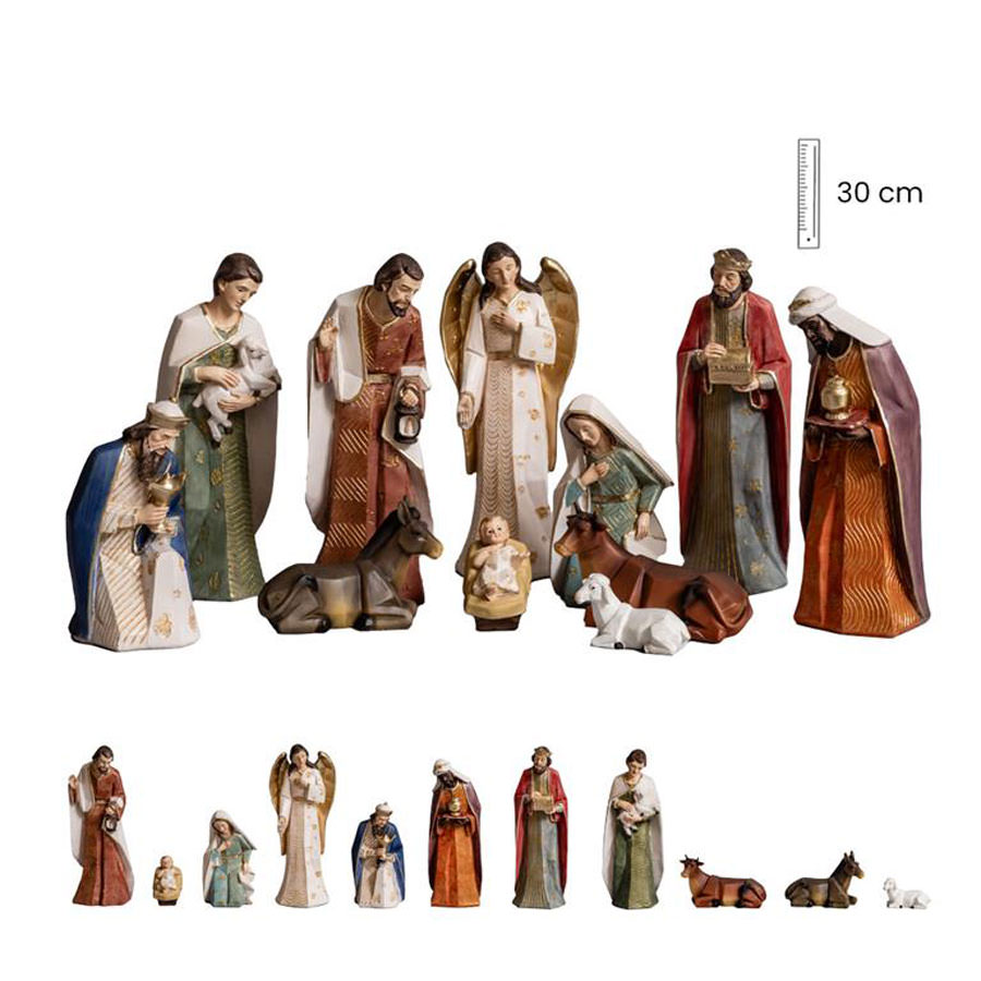 Nativity 11 pieces. 30 cm