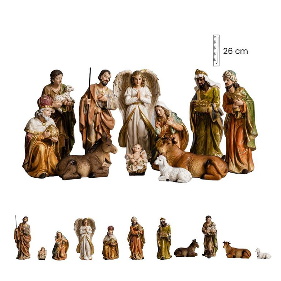 Nativity 11 pieces. 26 cm