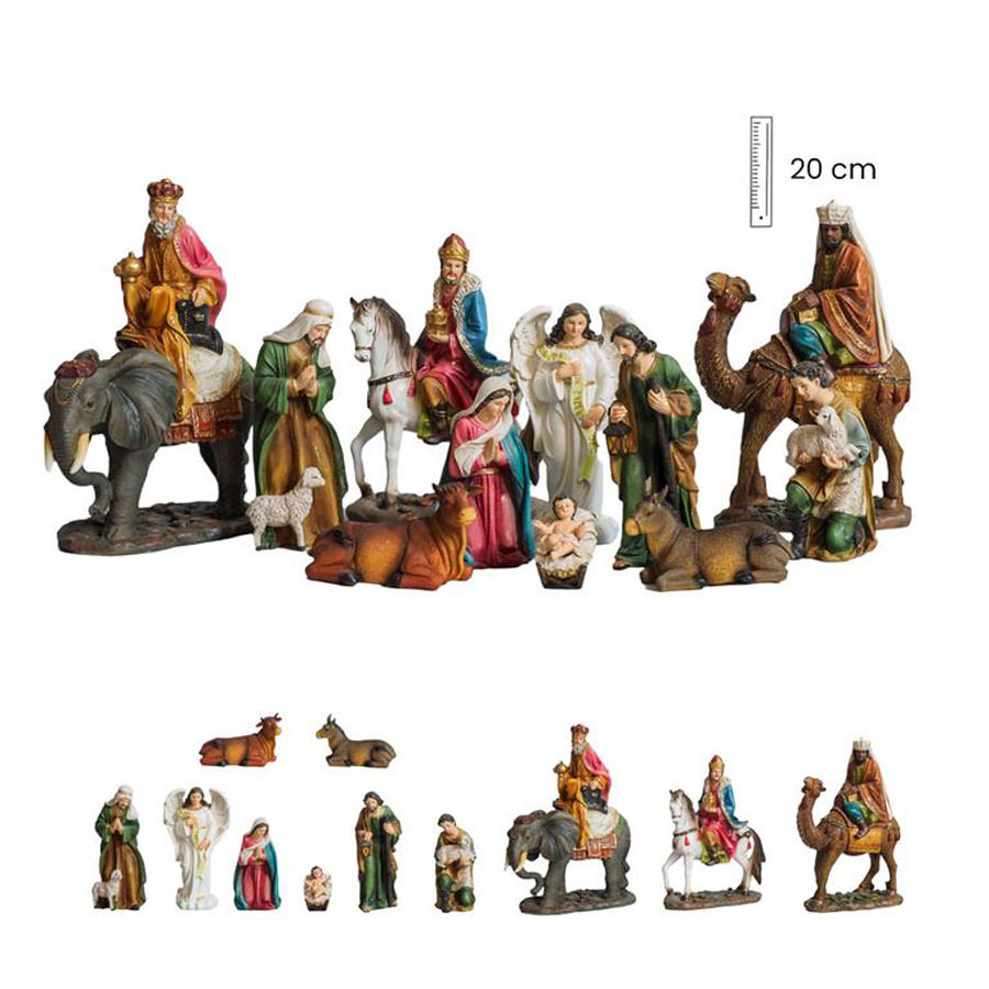 Nativity 12 pieces. 20 cm