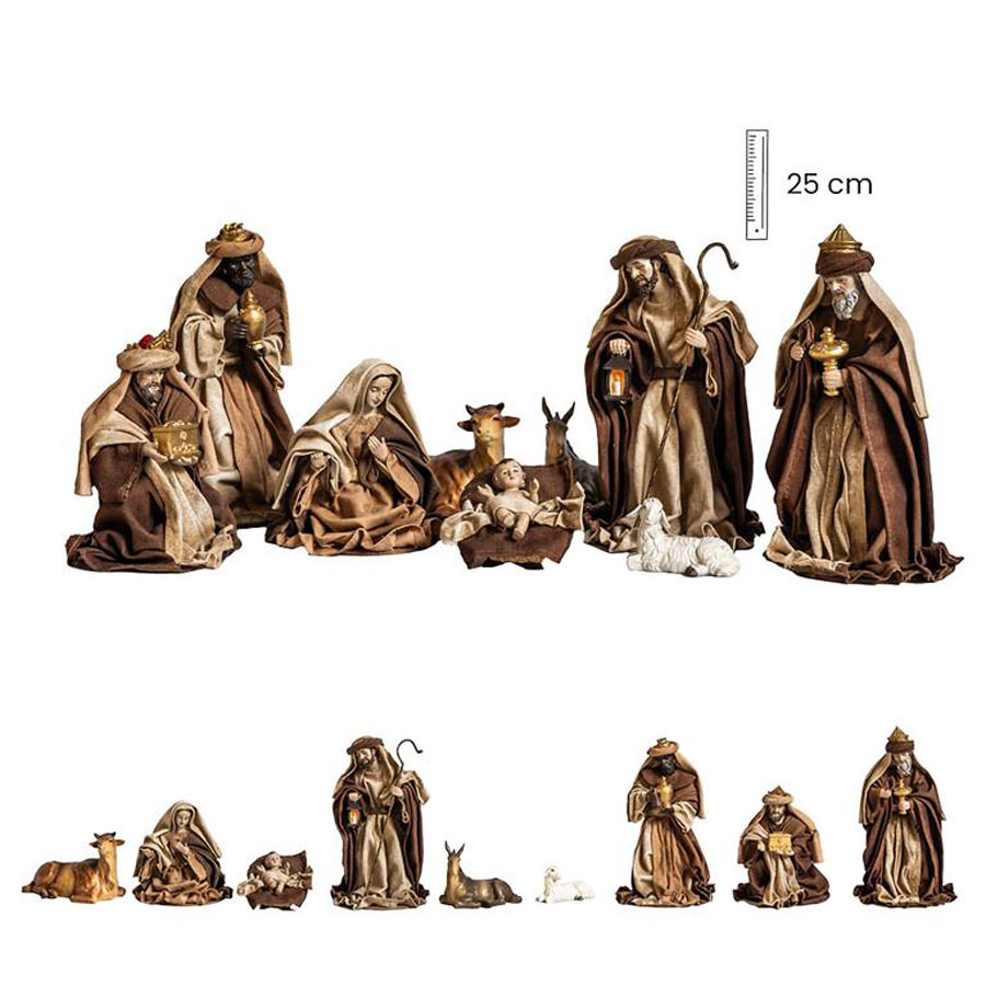 Nativity 9 pieces. 23 cm