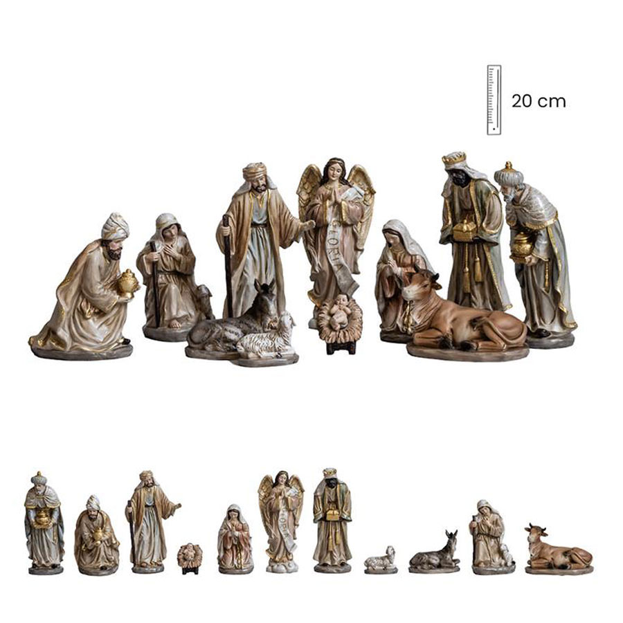 Nativity 11 pieces. 20 cm