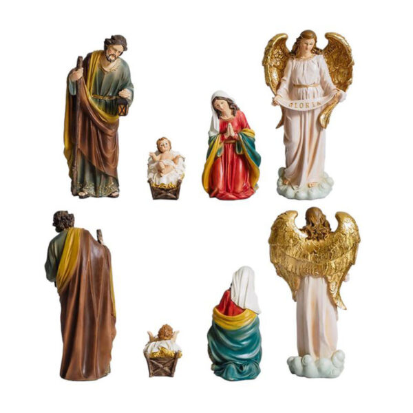 Nativity scene. 11 pieces.  30 cm