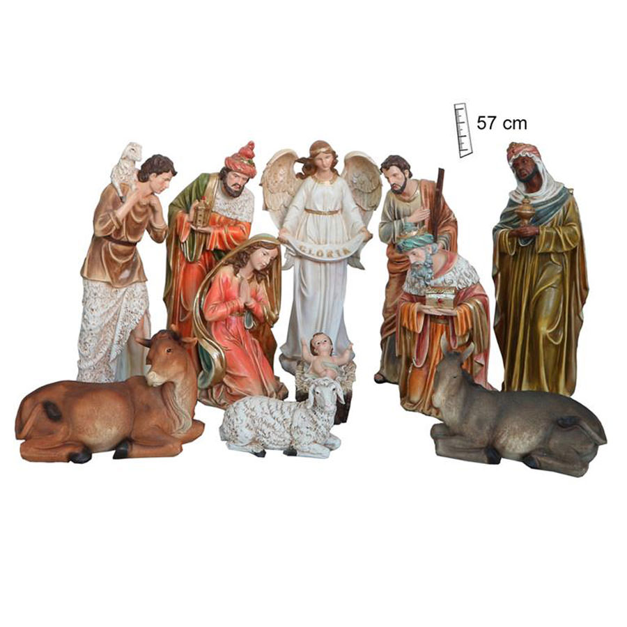 Nativity 11 pieces. 57 cm