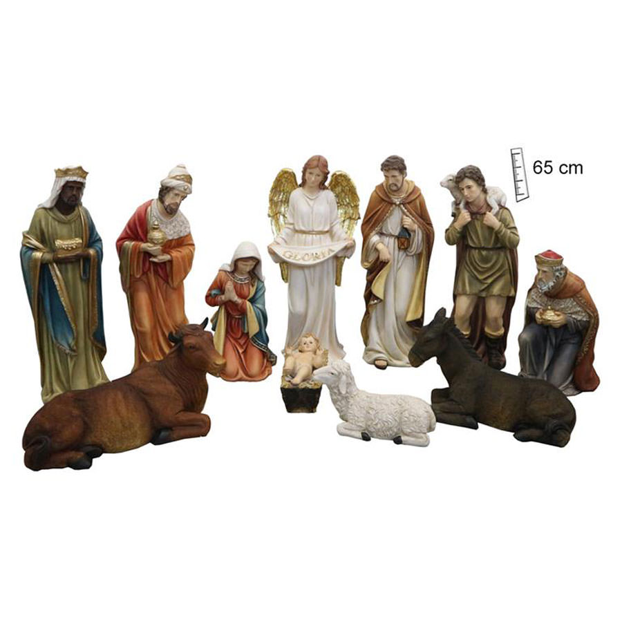 Nativity 11 pieces. 65 cm