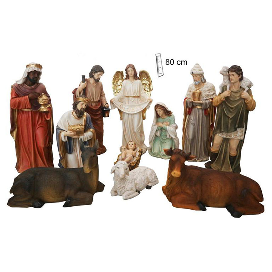 Nativity 11 pieces. 80 cm