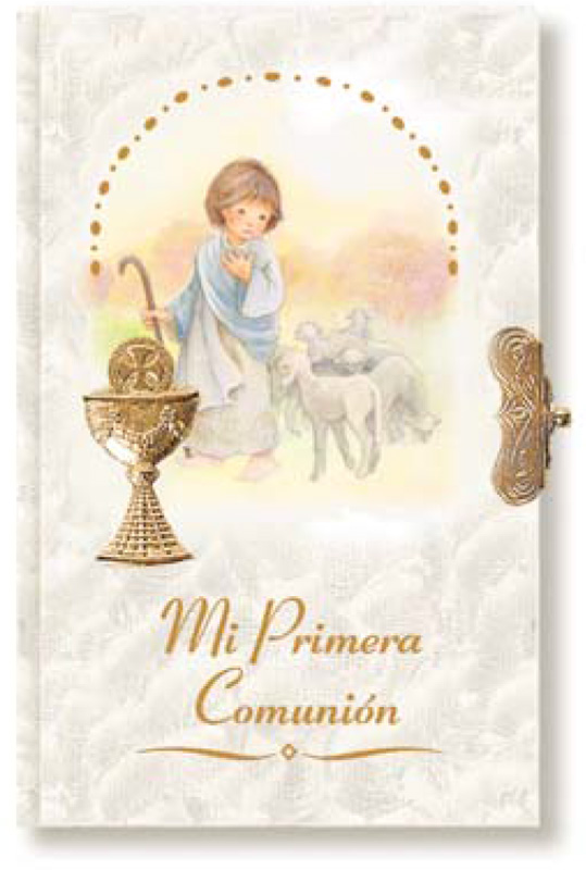 Missal First Communion of nacre. Prayer book.