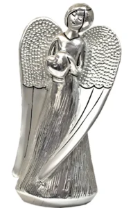 Angel with heart. Silver