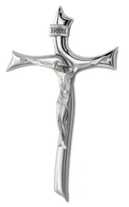 Crucifix. Silver plated