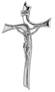 Crucifix. Silver plated
