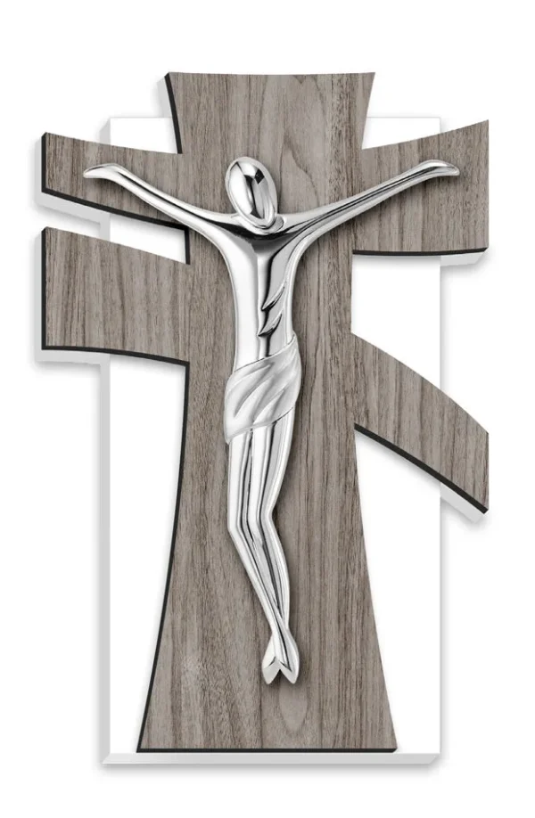 Crucifix. Silver plated