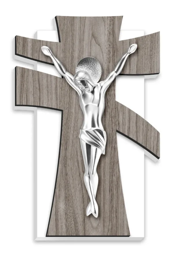 Crucifix. Silver plated