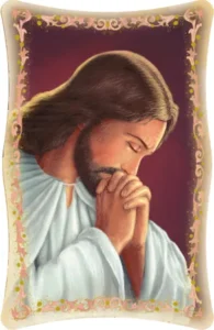 Cuadro de Jesus orando
