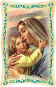 Cuadro de la Virgen con niño