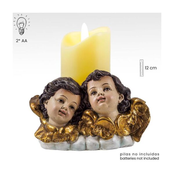 Cherubs with candle