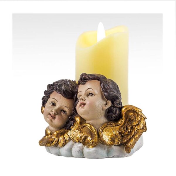 Cherubs with candle