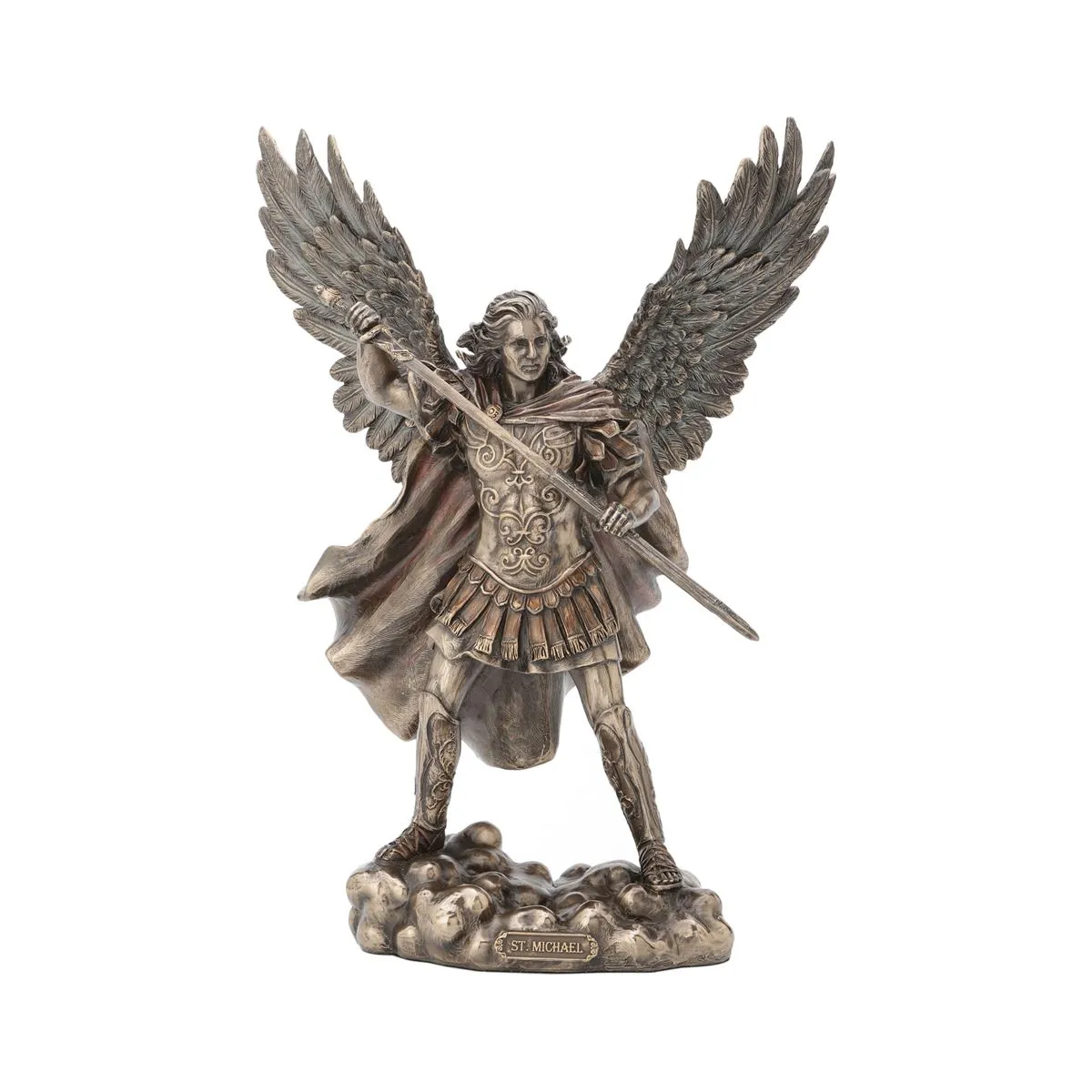 Saint Michael Archangel. Bronze finish