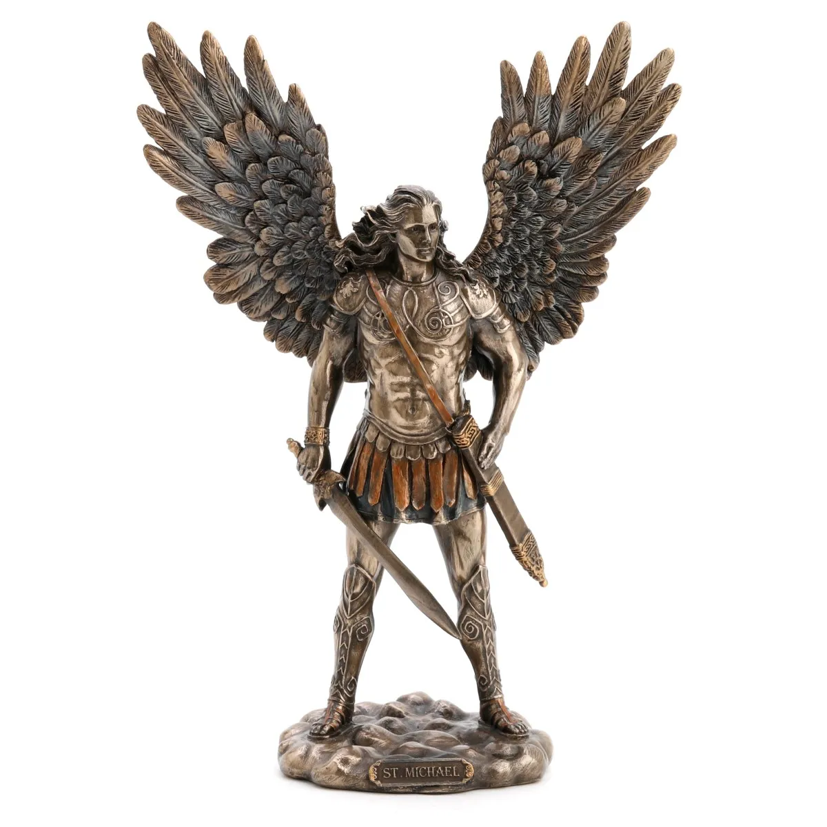 Saint Michael Archangel. Bronze finish