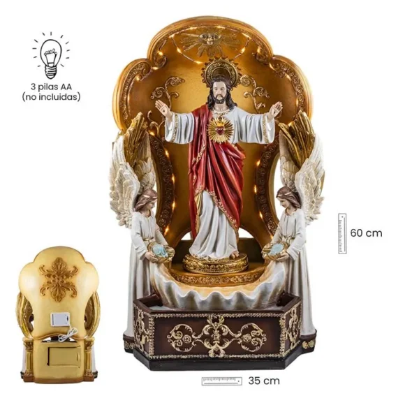 Sacred Heart of Jesus holy water font