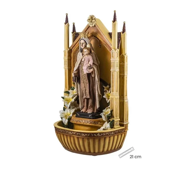 Our Lady of Mount Carmel holy water font