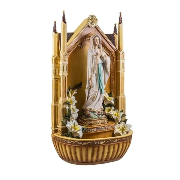 Our lady of Lourdes baptismal font