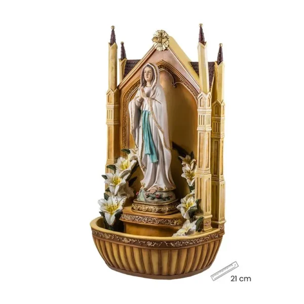 Our lady of Lourdes baptismal font