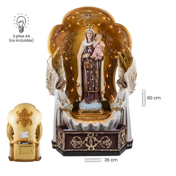 Our Lady of Mount Carmel holy water font