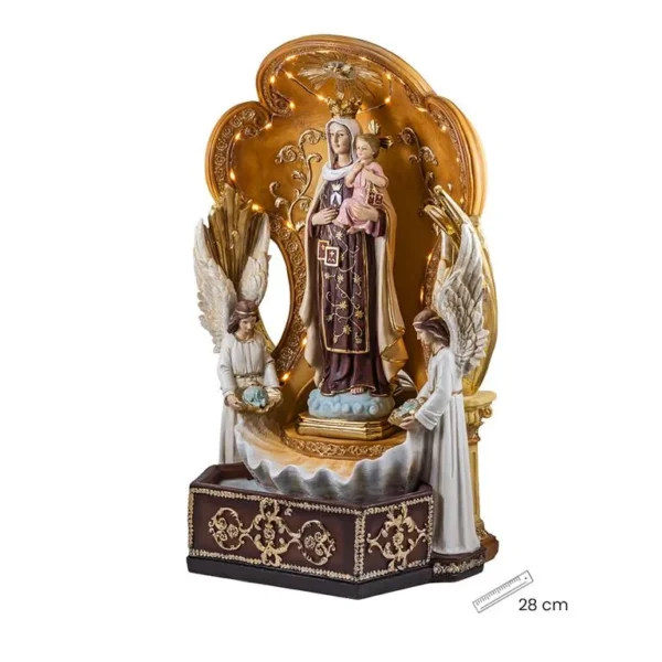 Our Lady of Mount Carmel holy water font