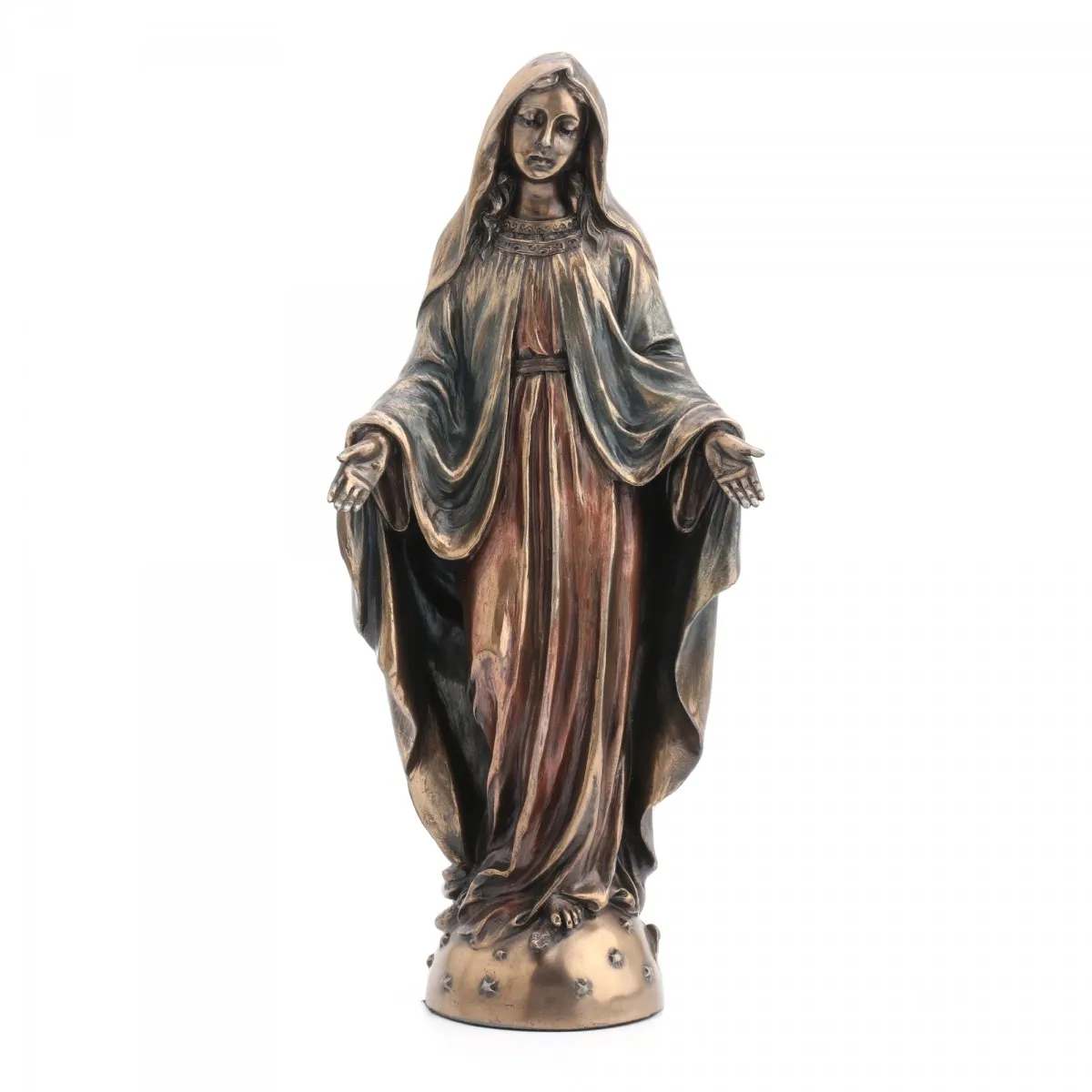 Our Lady of the Miracle. Bronze finish