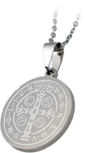 Saint Benedict medal. Steel.