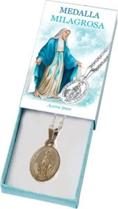 Medalla Virgen Milagrosa. Acero.