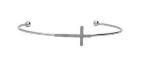 Bracelet with Cross. Steel.
