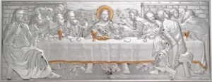 Last Supper altarpiece. Bicolor