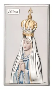 Our Lady of Fatima altarpiece. Colored
