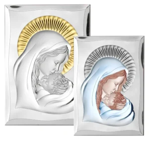 Altarpiece of the Virgin and Child. Colored