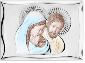 Holy Family altarpiece. Colored