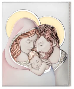 Holy Family altarpiece. Colored