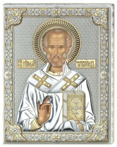 Saint Nicholas Icon. Bicolor