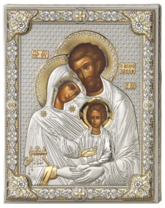 Icono de la Sagrada Familia. Bicolor