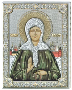 Icono de la Matrona Nikonova. Color
