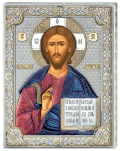 Pantocrator Icon. Colored