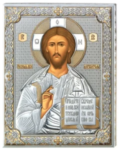 Pantocrator Icon. Bicolor