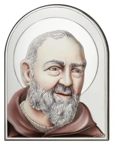 Padre Pio altarpiece. Colored