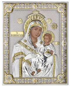 Icono de la Virgen María de Belén. Bicolor
